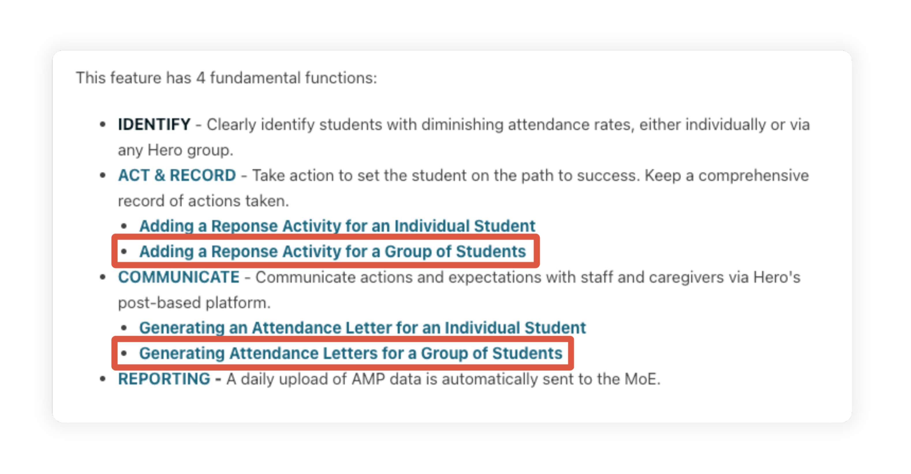 AMP Flame Update – Help Article Links
