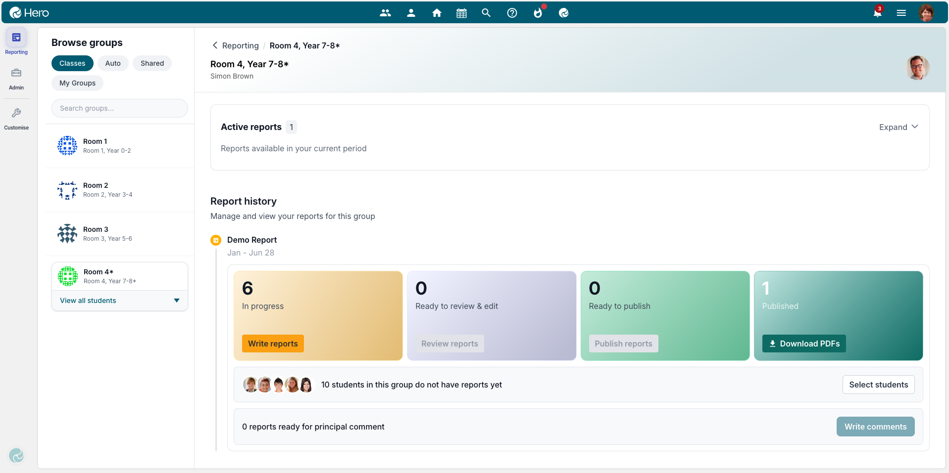 Hero Reporting Workflow for Flame