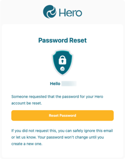 Password Reset Email